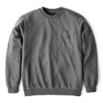Picture of Carhartt 106853 Mens Relaxed Fit Midweight Garment Dye French Terry Crewneck Pocket Sweatshirt