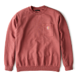 Picture of Carhartt 106853 Mens Relaxed Fit Midweight Garment Dye French Terry Crewneck Pocket Sweatshirt