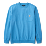 Picture of Carhartt 106853 Mens Relaxed Fit Midweight Garment Dye French Terry Crewneck Pocket Sweatshirt