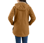 Picture of Carhartt 105512 Womens Loose Fit Washed Duck Coat