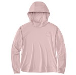 Picture of Carhartt 106236 Womens Force Sun Defender Lightweight Long-Sleeve Hooded Graphic T-shirt
