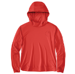 Picture of Carhartt 106236 Womens Force Sun Defender Lightweight Long-Sleeve Hooded Graphic T-shirt