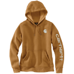Picture of Carhartt 102791 Womens Relaxed Fit Midweight Logo Sleeve Graphic Sweatshirt
