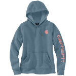 Picture of Carhartt 102791 Womens Relaxed Fit Midweight Logo Sleeve Graphic Sweatshirt