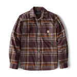 Picture of Carhartt 107010 Mens Rugged Flex™ Relaxed Fit Midweight Flannel Long-Sleeve Plaid Shirt