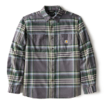 Picture of Carhartt 107010 Mens Rugged Flex™ Relaxed Fit Midweight Flannel Long-Sleeve Plaid Shirt