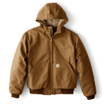Picture of Carhartt 107076 Mens Flame Resistant Loose Fit Duck Insulated Active Jac
