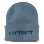 Picture of Carhartt 104068 Mens Knit Insulated Logo Graphic Cuffed Beanie