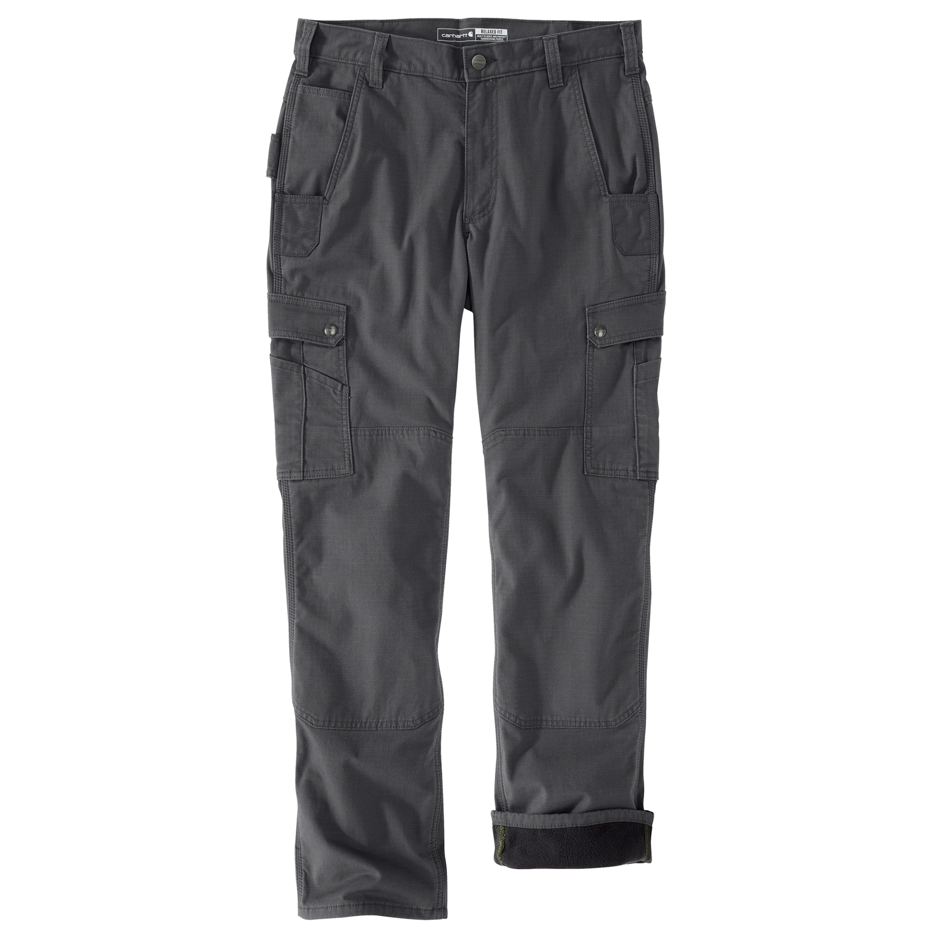 Picture of Carhartt 105491 Mens Relaxed Straight Ripstop Double-Front Lined Cargo Pant