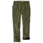 Picture of Carhartt 105491 Mens Relaxed Straight Ripstop Double-Front Lined Cargo Pant