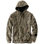 Picture of Carhartt 105484 Mens Loose Fit Midweight Camo Sleeve Graphic Sweatshirt