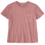 Picture of Carhartt 106272 Womens Relaxed Fit Lightweight Short Sleeve Garment Dye Pocket T-Shirt