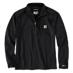 Picture of Carhartt 106423 Mens Force Relaxed Fit Mock Neck Half-Zip T-Shirt