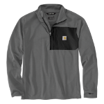 Picture of Carhartt 106423 Mens Force Relaxed Fit Mock Neck Half-Zip T-Shirt