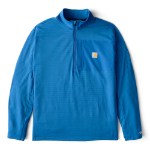 Picture of Carhartt 106423 Mens Force Relaxed Fit Mock Neck Half-Zip T-Shirt