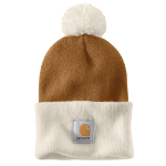 Picture of Carhartt 103343 Mens Knit Pom Cuffed Beanie