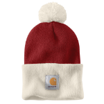 Picture of Carhartt 103343 Mens Knit Pom Cuffed Beanie