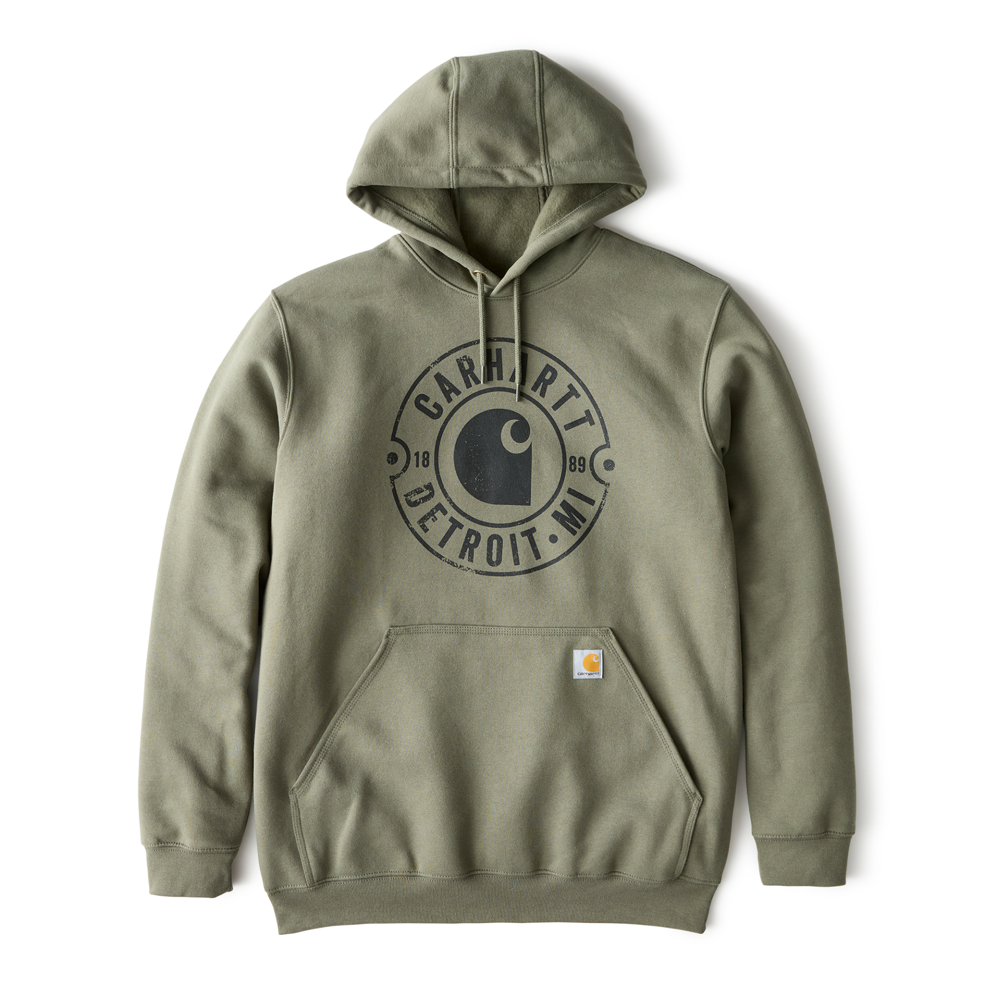 Picture of Carhartt 106748 Mens Loose Fit Midweight Hooded Detroit Graphic Sweatshirt