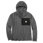 Picture of Carhartt 106625 Mens Force Relaxed Fit Full-Zip Long-Sleeve Hooded T-Shirt