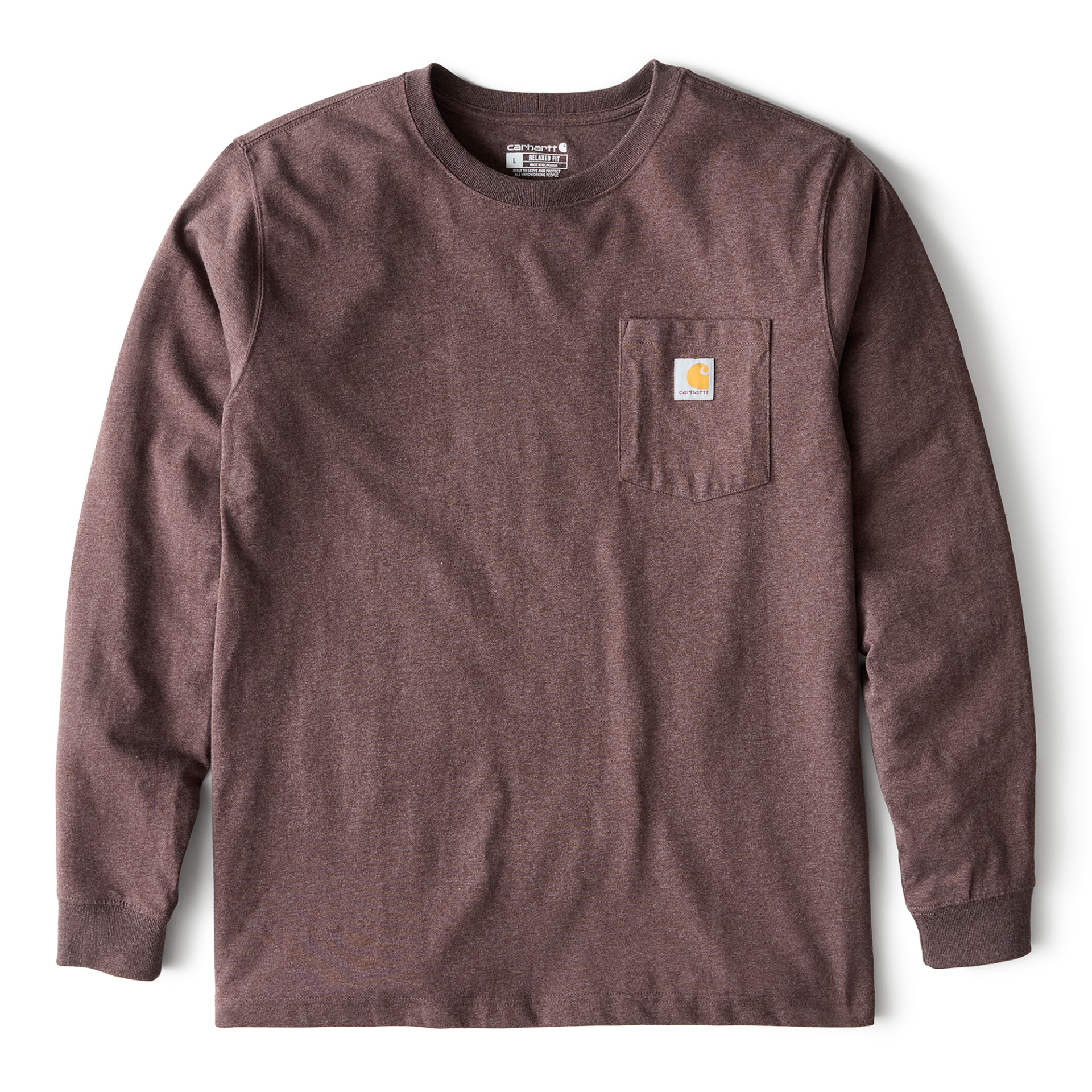 Picture of Carhartt 107036 Mens Relaxed Fit Heavyweight Long-Sleeve Pocket C Graphic T-Shirt