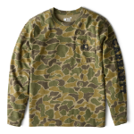Picture of Carhartt 107043 Mens Relaxed Fit Heavyweight Long-Sleeve Pocket Camo Logo Graphic T-Shirt