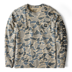 Picture of Carhartt 107043 Mens Relaxed Fit Heavyweight Long-Sleeve Pocket Camo Logo Graphic T-Shirt