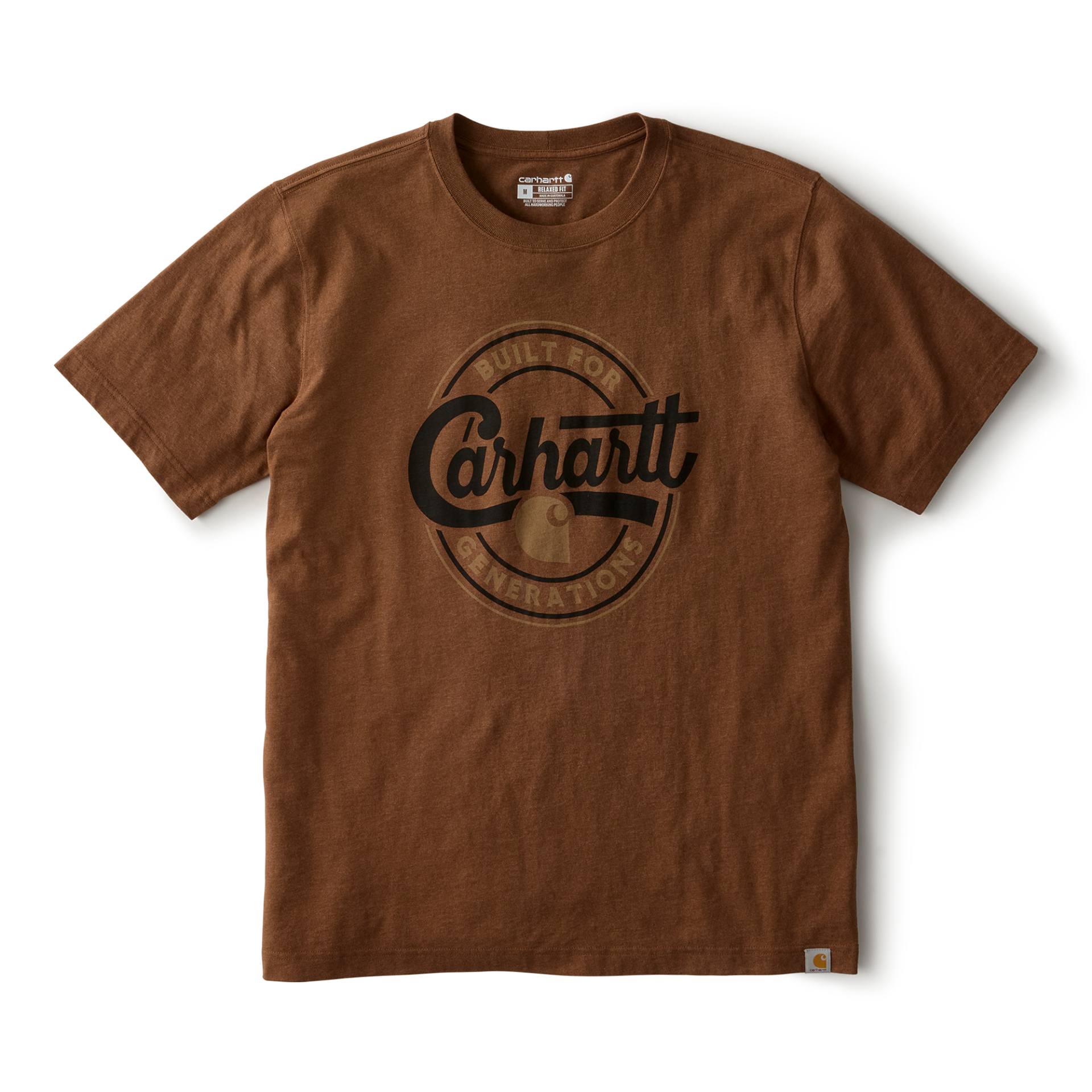 Picture of Carhartt 107049 Mens Relaxed Fit Lightweight Short-Sleeve Script Graphic T-Shirt