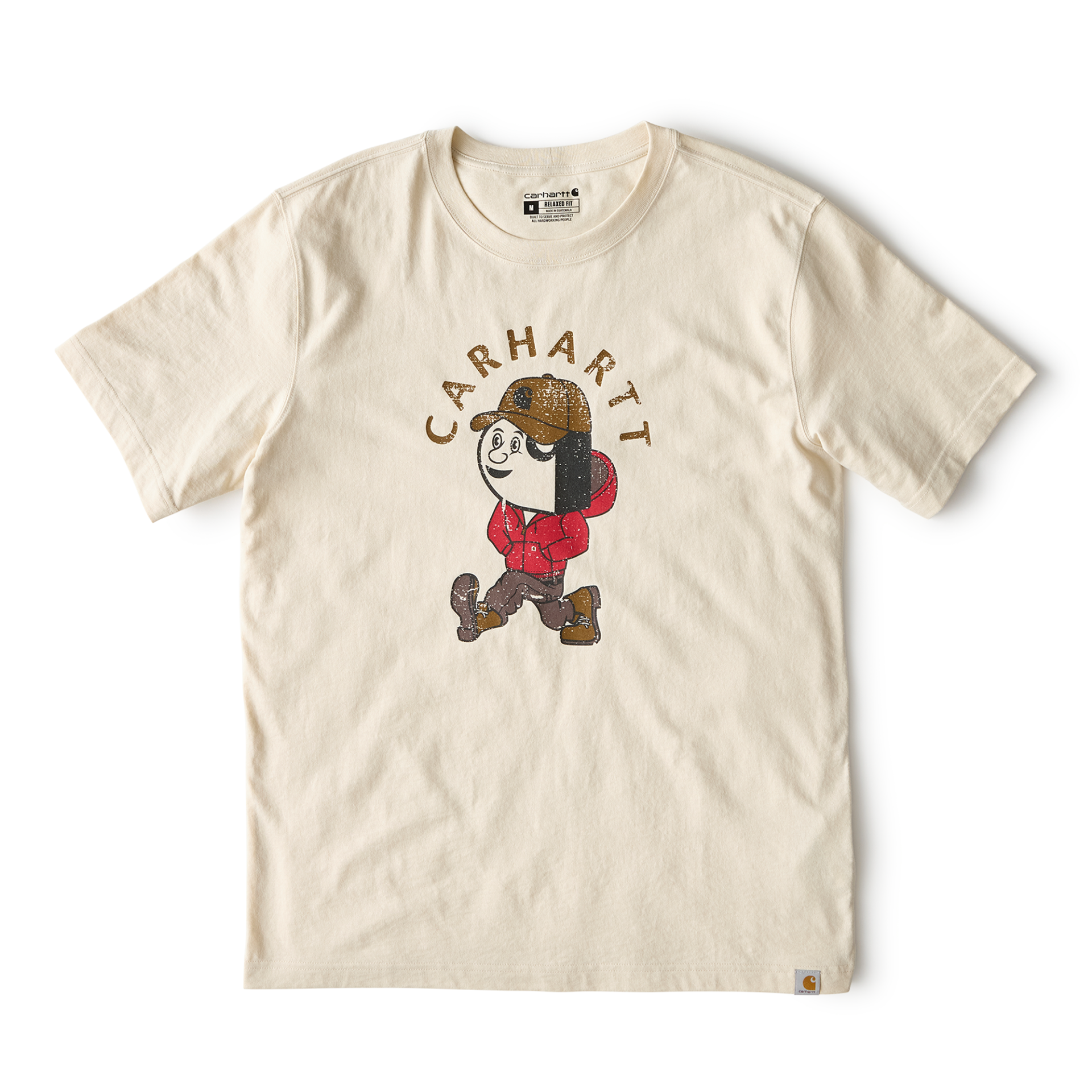 Picture of Carhartt 107051 Mens Relaxed Fit Lightweight Short-Sleeve Active Jac Graphic T-Shirt