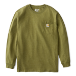 Picture of Carhartt 107176 Mens Loose Fit Heavyweight Long-Sleeve Pocket Outdoor Graphic T-Shirt