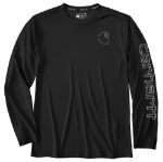 Picture of Carhartt 106164 Mens Force Sun Defender™ Lightweight Long-Sleeve Logo Graphic T-Shirt