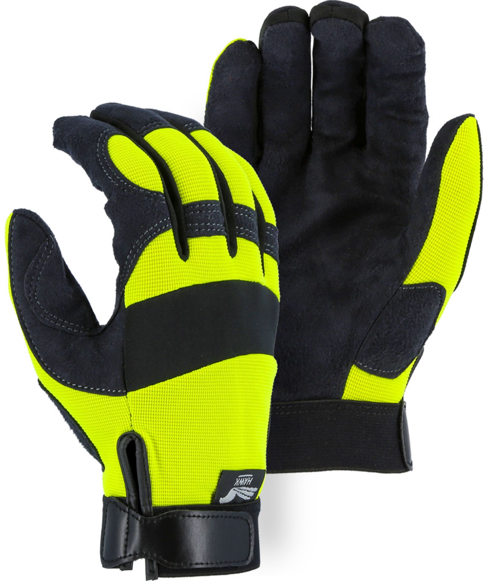Picture of Majestic 2137HY Armor Skin™ Mechanics Glove with Hi-Viz Knit Back