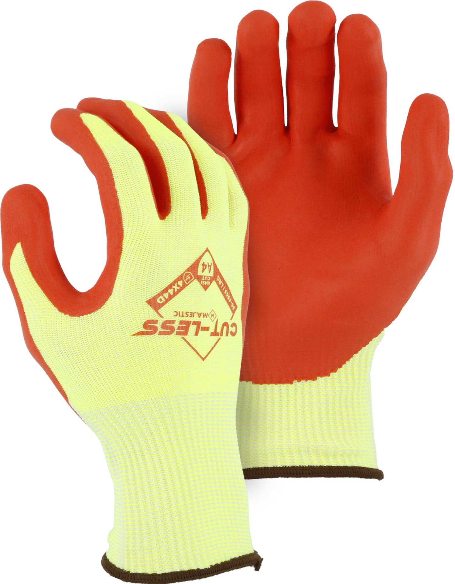 Picture of Majestic 35-4565 Cut-Less Watchdog® Hi-Vis Knit w Foam Nitrile Palm
