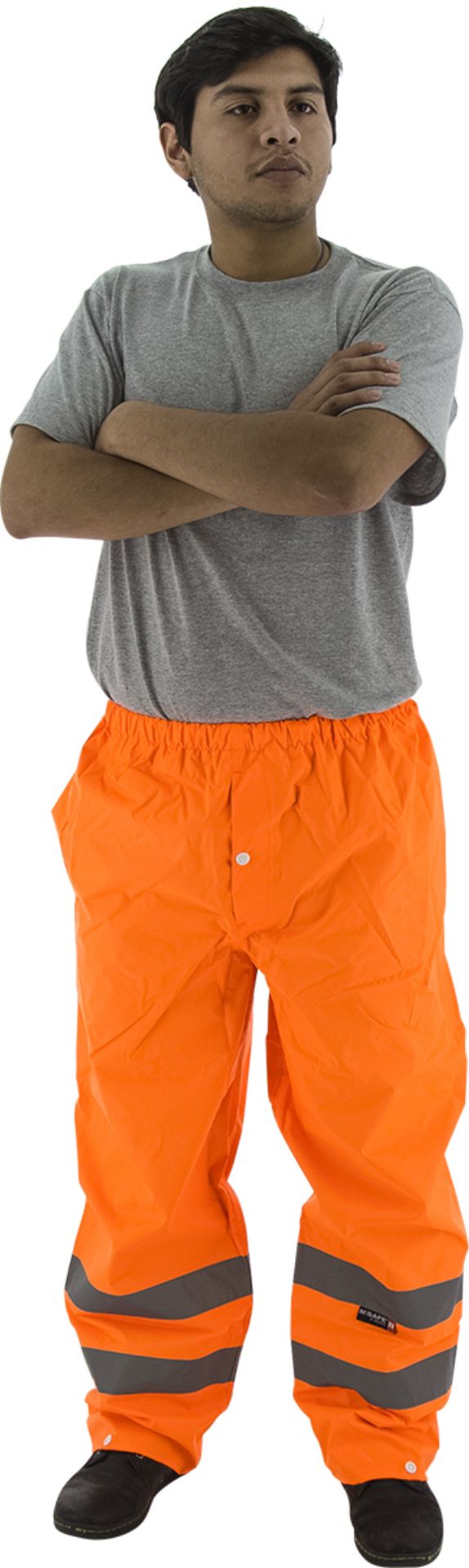 Picture of Majestic 75-2352 Hi-Viz Waterproof Rain Pants, ANSI E