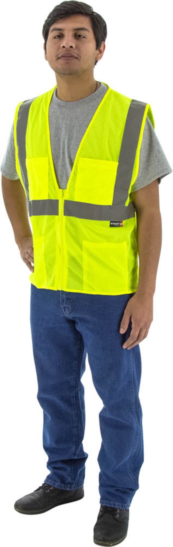 Picture of Majestic 75-3231 Hi-Viz Mesh Vest, ANSI 2