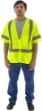 Picture of Majestic 75-3313 Hi-Viz Mesh Vest, ANSI 3