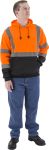 Picture of Majestic 75-5328 Hi-Viz Hooded Pullover Sweatshirt, ANSI 3