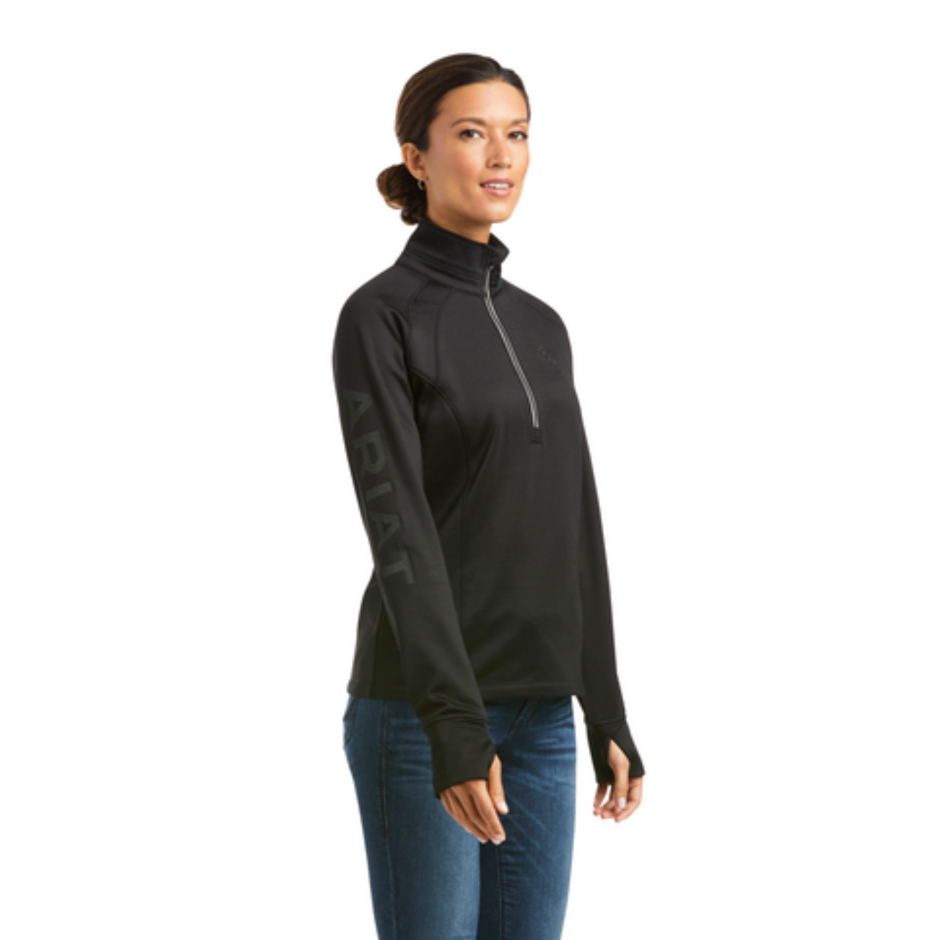 Picture of Ariat 10037536 TEK TEAM 1/2 ZIP SWTSHRT