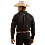 Picture of Ariat 10038914 TEAM LOGO TWILL  FTD LS SHRT