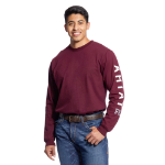 Picture of Ariat 10026435 FR ROUGHNECK SKULL LOGO LS T-SHRT