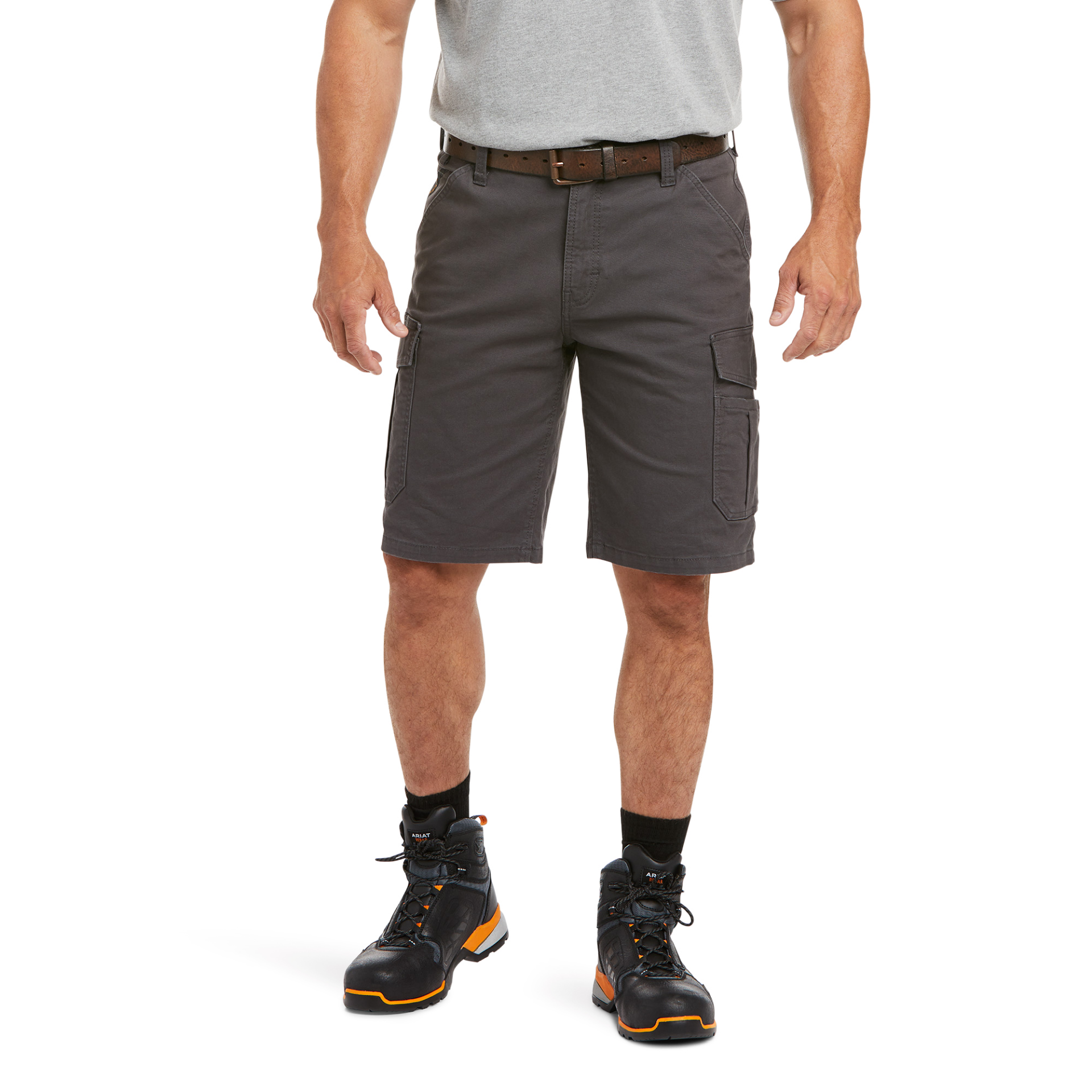 Picture of Ariat 10034681 REBAR  DURASTR MADE TOUGH CARGO SHORT