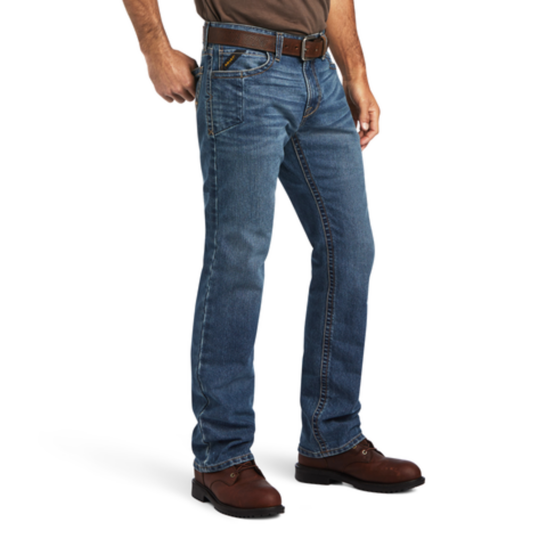 Picture of Ariat 10041081 REBAR M7 DURASTR EDGE STKBL STRAIGHT JEAN