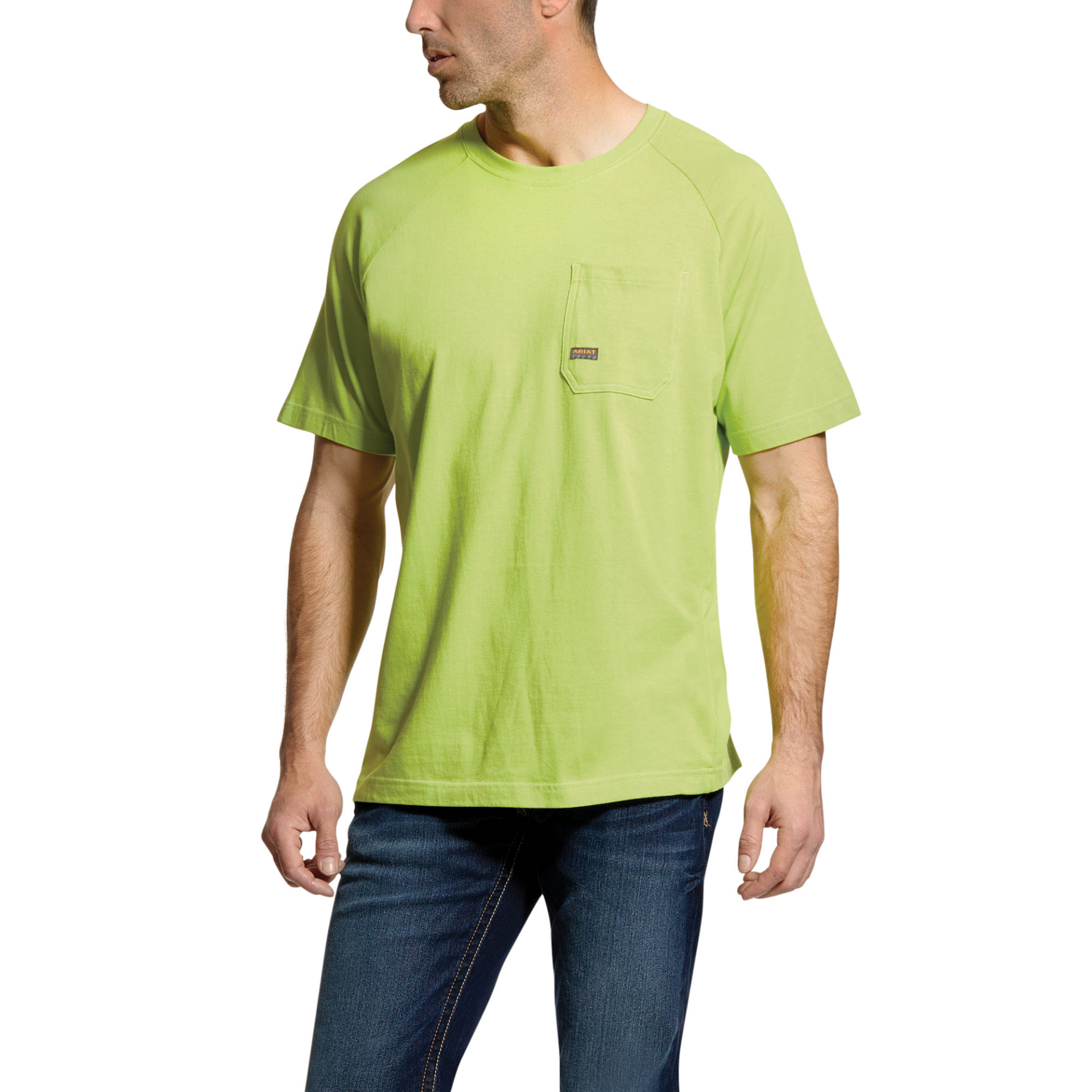 Picture of Ariat 10025374 REBAR COTTON STRONG SS T-SHRT