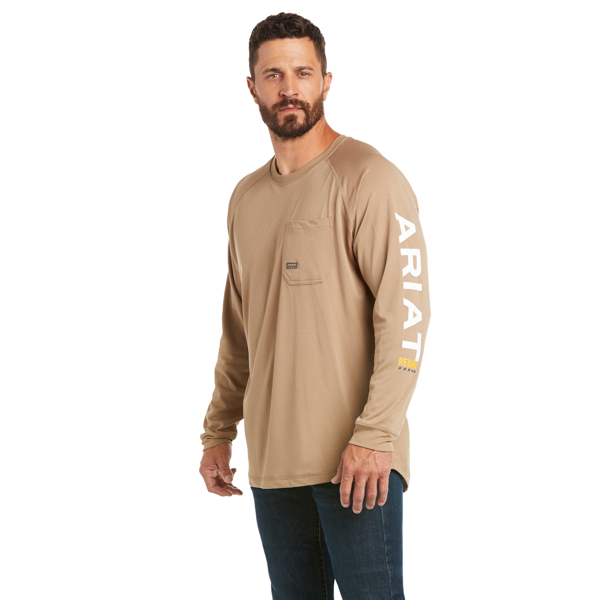 Picture of Ariat 10031030 REBAR HEAT FIGHTER LS T-SHRT
