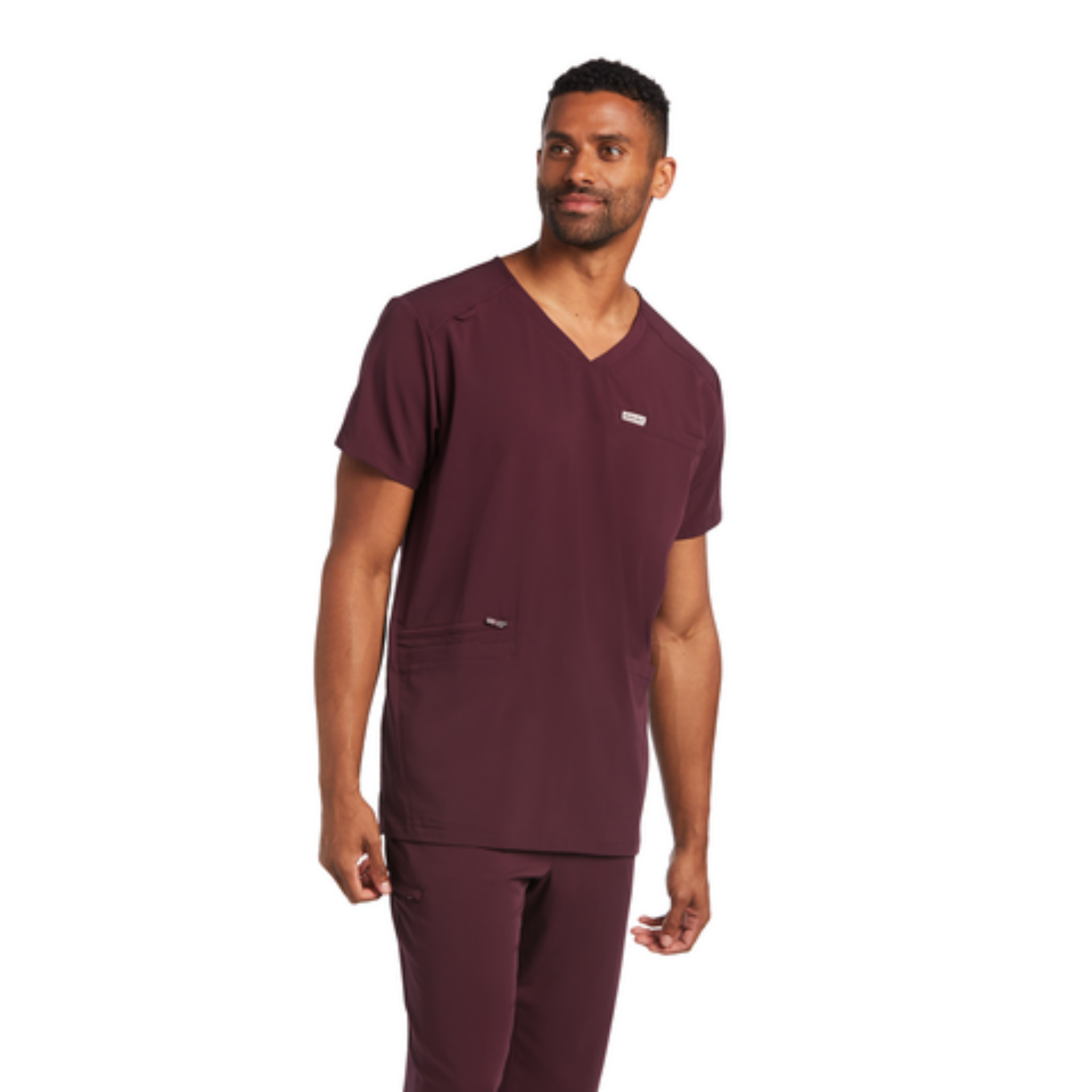 Picture of Ariat 10039718 DERHAM 6 POCKET DURASTR SS SCRUB TOP
