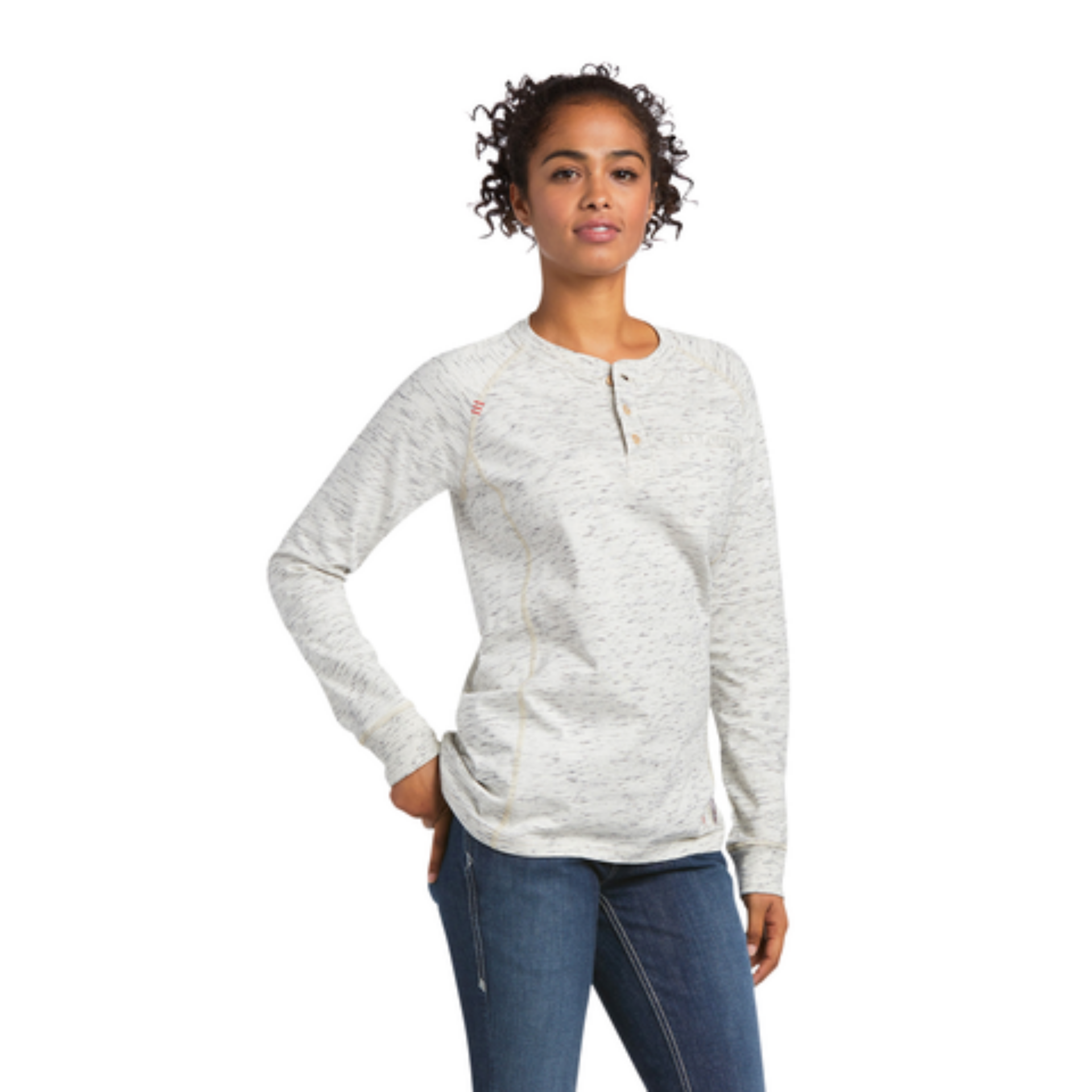 Picture of Ariat 10039892 FR AIR HENLEY LS TOP