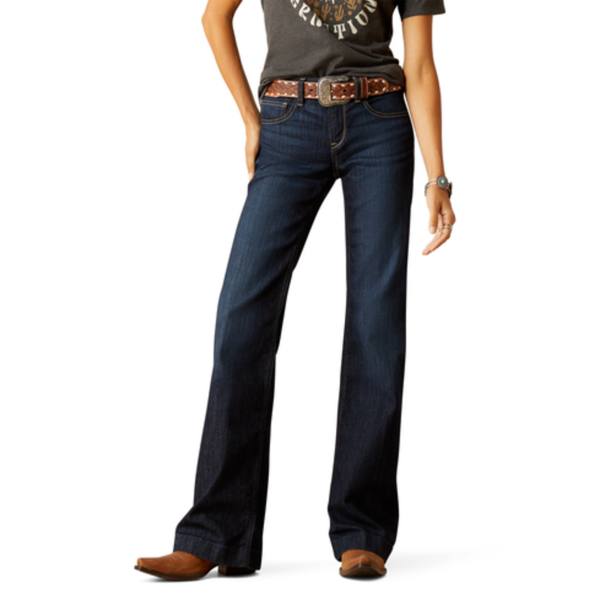 Picture of Ariat 10051700 PR OPHELIA WIDE TRSR JEAN NASHVILLE