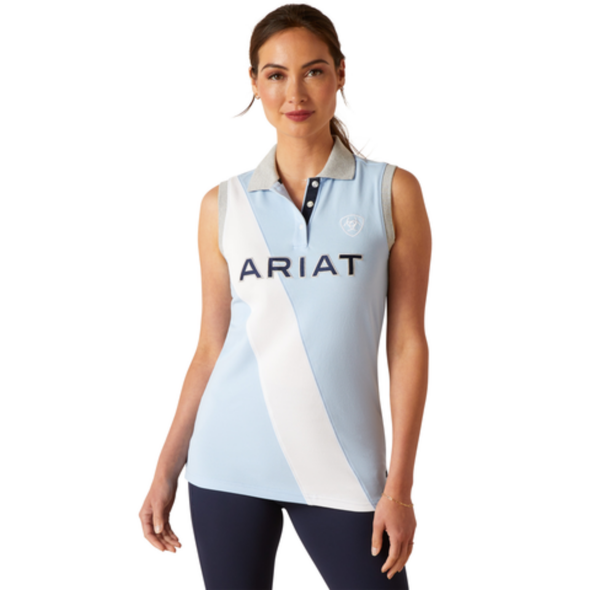 Picture of Ariat 10048771 TARYN SLVLS POLO