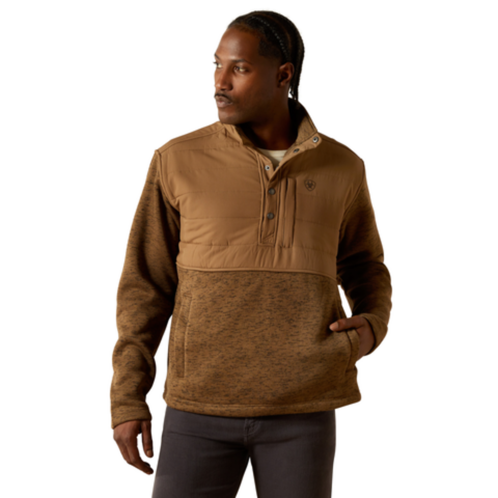 Picture of Ariat 10062678 Caldwell Reinforced Snap Sweater