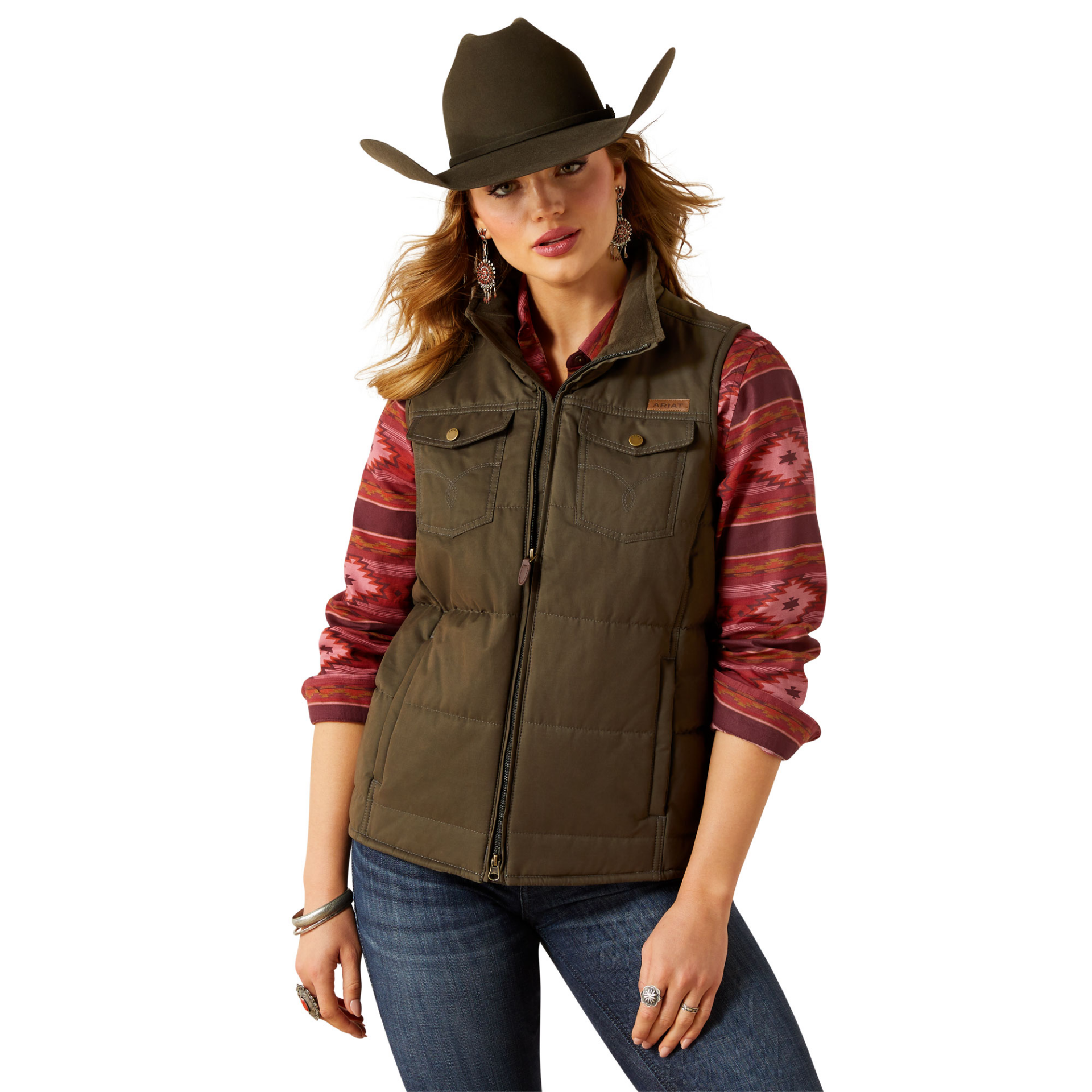 Picture of Ariat 10062267 Grizzly Quilted Vest