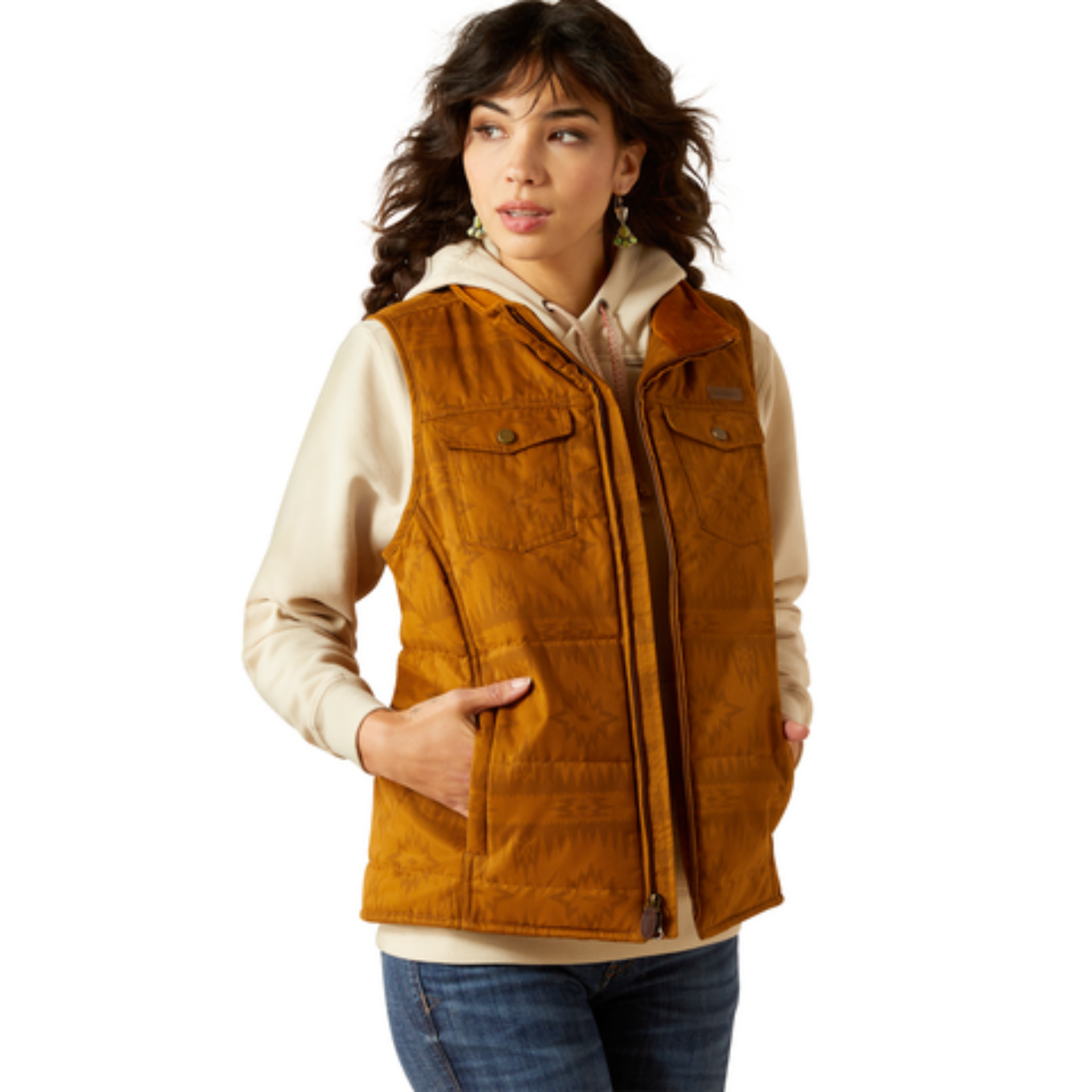 Picture of Ariat 10062268 Grizzly Quilted Vest